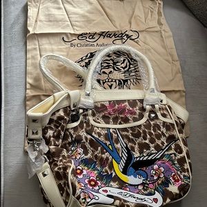Ed Hardy by Christian Audigier 1969 animal print NEW